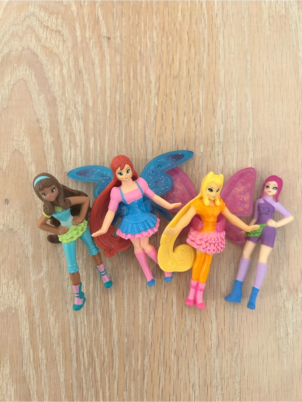 Fairy Doll Set for Kids - Pink, Blue, Yellow, Purple Figures